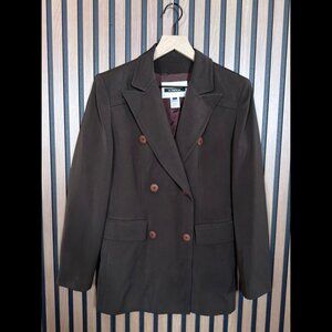 Votre Nom Double-Breasted Jacket 1 / Small Womens Green Brown Pockets Paris